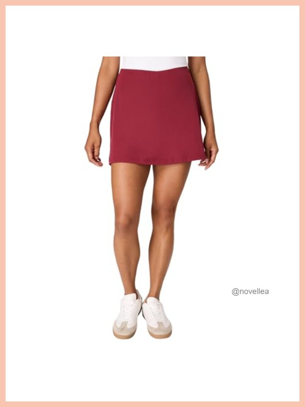 Hanes Women's Athletic Skort Built-in Shorts Pockets Moisture Wicking